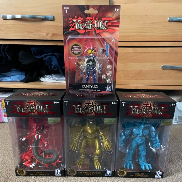 Yu-Gi-Oh! Phatmojo Figures Series #1 (Obelisk/Slifer/Winged Dragon of Ra & Yugi) - Picture 1 of 13